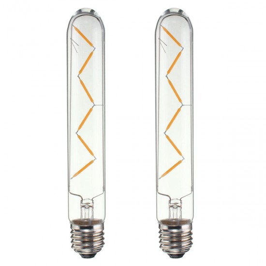 Dimmable E26 E27 6W Retro LED COB Filament Bulb Tubular Style Light Lamp Bulb AC110V / 220V