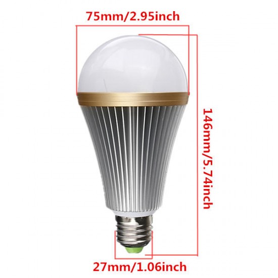 Dimmable E27 12W Warm/Pure White 12 LED Globe Light Bulb Lamp 110-240V