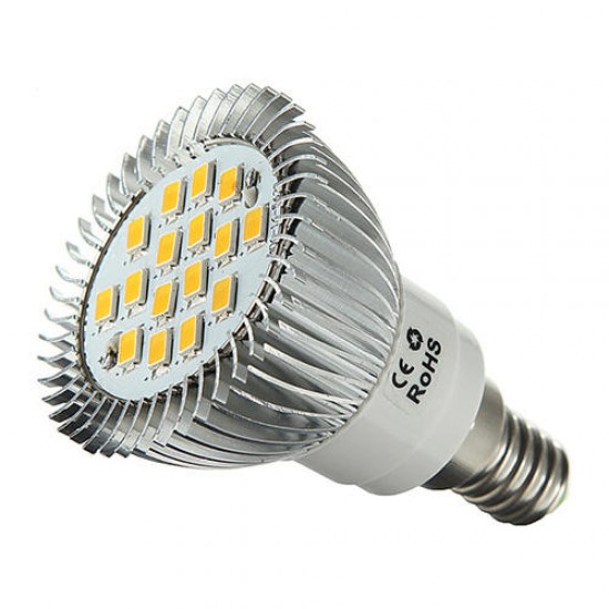 4X E14 6.5W LED Light Warm White 5630 SMD 16 LED Spot Lightt Bulbs 220V