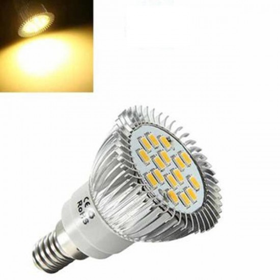 4X E14 6.5W LED Light Warm White 5630 SMD 16 LED Spot Lightt Bulbs 220V