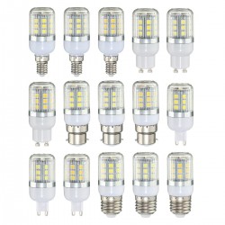 AC220V E27 E14 GU10 B22 G9 3W Warm/Cool/Natural White SMD5050 LED Corn Light Bulb for Home Decor