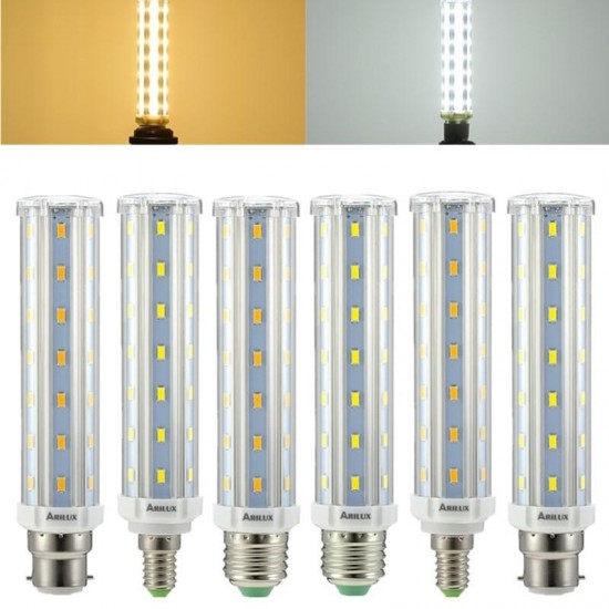 ARILUX® HL-CB 03 E27 E14 B22 15W 5730 Super Bright No Strobe LED Corn T10 Tubular Bulb Replacement AC85-265V