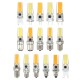 Dimmable E11 E12 E14 E17 G4 G8 G9 BA15D 2.5W LED COB Silicone Pure White Warm White Light Bulb 110V