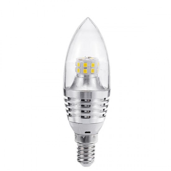 E14 5W 7W 9W 12W SMD 2835 Sliver LED Candle Light Bulb Chandelier Lighting AC85-265V