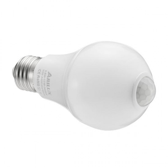 ARILUX® E27 12W SMD2835 PIR Infrared Auto Motion Sensor Light Control LED Light Bulb AC100-240V
