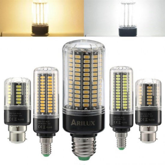 ARILUX® HL-CB 05 E27 E14 B22 5W 7W 9W 12W 15W 18W No Flicker Constant Current LED Corn Light Bulb AC85-265V