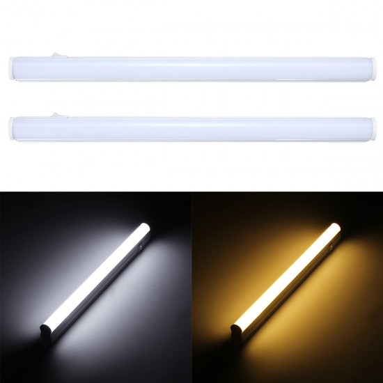 30cm 5W 440LM SMD2835 T5 LED Fluorescent Tube Light with Switch Warm/Pure White AC85-265V