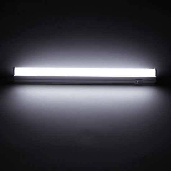 30cm 5W 440LM SMD2835 T5 LED Fluorescent Tube Light with Switch Warm/Pure White AC85-265V