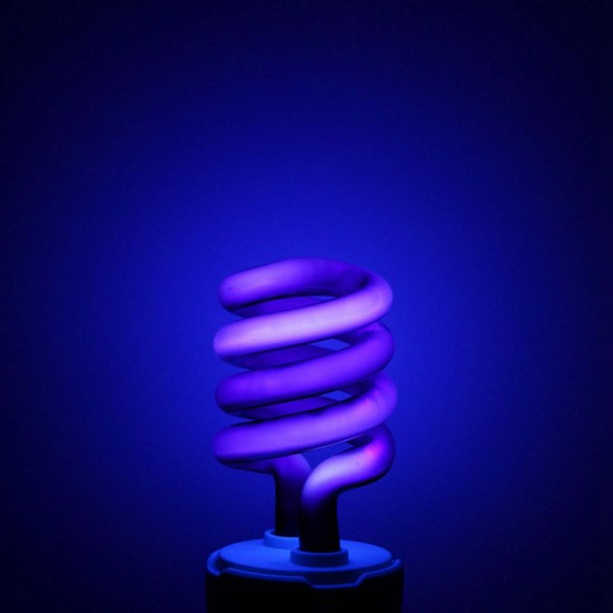 E27 15W 20W 30W 40W Purple Fluorescent Blacklight CFL Light Bulb Lamp AC220V