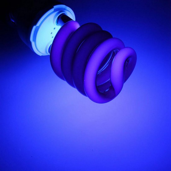 E27 15W 20W 30W 40W Purple Fluorescent Blacklight CFL Light Bulb Lamp AC220V