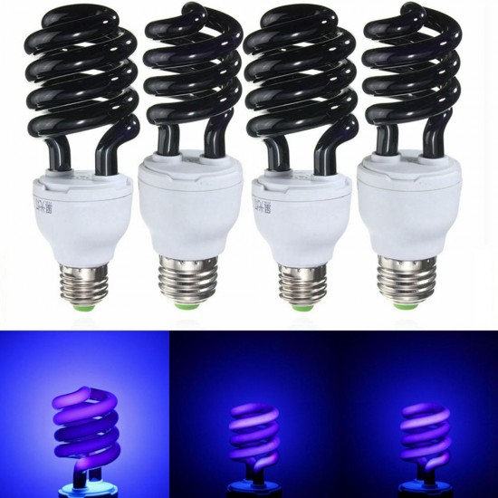 E27 15W 20W 30W 40W Purple Fluorescent Blacklight CFL Light Bulb Lamp AC220V