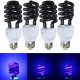 E27 15W 20W 30W 40W Purple Fluorescent Blacklight CFL Light Bulb Lamp AC220V