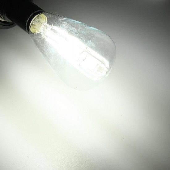 E14 6W LED Filament COB Retro Pure White Warm White Candle Light Lamp Bulb AC220V