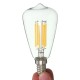 E14 6W LED Filament COB Retro Pure White Warm White Candle Light Lamp Bulb AC220V