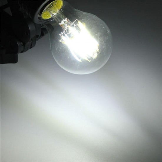 E27 A60 8W Warm White/ White Filament LED COB Dimmable Globe Bulb Lamp AC220V/110V