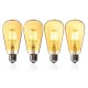E27 ST64 6W Golden Cover Dimmable Edison Retro Vintage Filament COB LED Bulb Light Lamp AC110/220V
