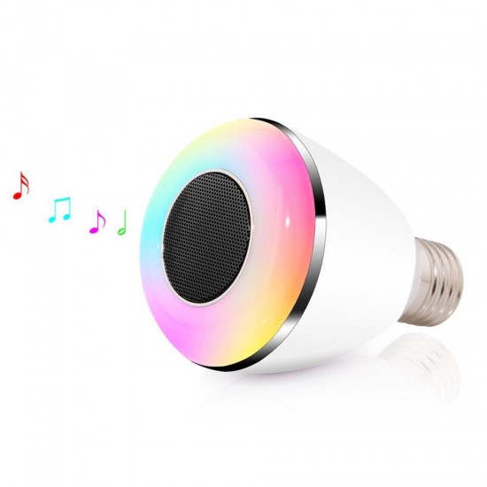 AC100-240V E27 9W Dimmable Timer Bluetooth Music Speaker Color Changeable LED Smart Light Bulb