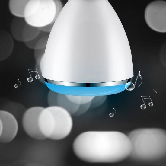 AC100-240V E27 9W Dimmable Timer Bluetooth Music Speaker Color Changeable LED Smart Light Bulb
