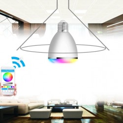 AC100-240V E27 9W Dimmable Timer Bluetooth Music Speaker Color Changeable LED Smart Light Bulb