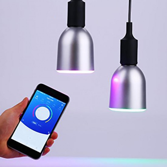 ARILUX® E27/ E26 10W RGBW Dimmable Bluetooth APP Controlled Speaker LED Smart Light Bulb AC100-240V