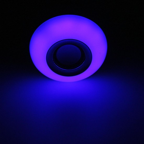E27 12W RGB 16Colors Wireless bluetooth Speaker Music LED Light Bulb With Remote AC100-240V