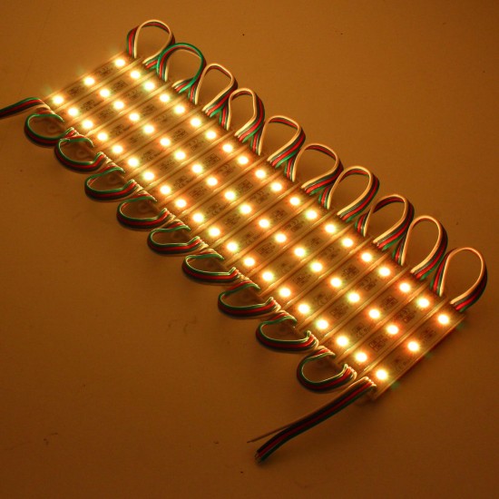 100pcs SMD5050 RGB LED Module Strip Light for Club Store Front Window Sign 100pcs SMD5050 RGB LED Module Strip Light for Club Store Front Window Sign