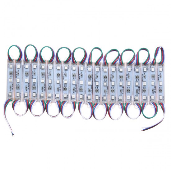 100pcs SMD5050 RGB LED Module Strip Light for Club Store Front Window Sign 100pcs SMD5050 RGB LED Module Strip Light for Club Store Front Window Sign