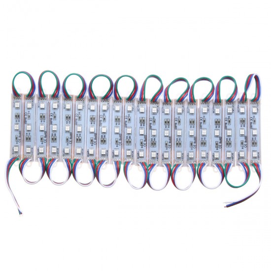 100pcs SMD5050 RGB LED Module Strip Light for Club Store Front Window Sign