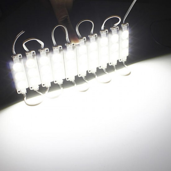 10pcs Molding Waterproof 3LED 5630 SMD Module Light White/Warm White