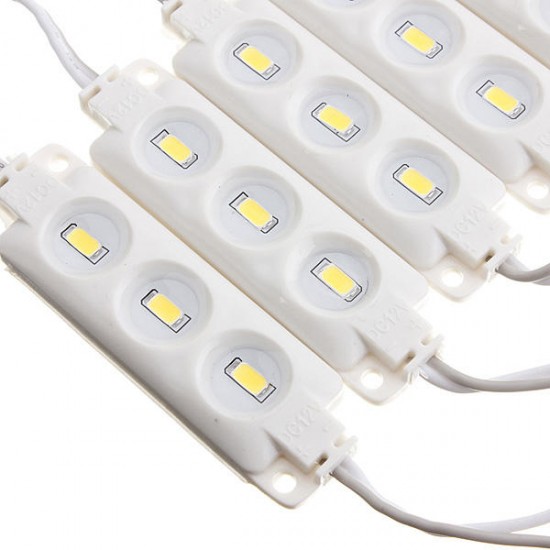 10pcs Molding Waterproof 3LED 5630 SMD Module Light White/Warm White