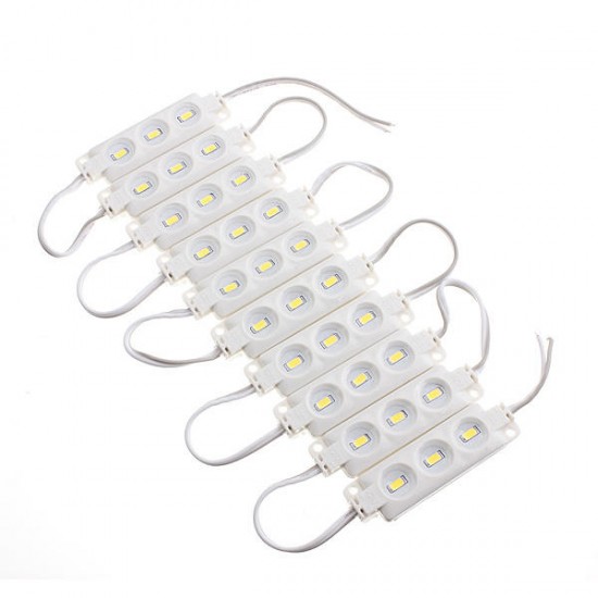 10pcs Molding Waterproof 3LED 5630 SMD Module Light White/Warm White 10pcs Molding Waterproof 3LED 5630 SMD Module Light White/Warm White
