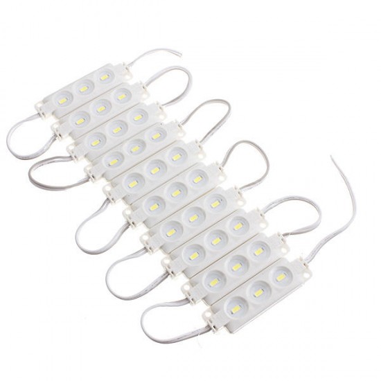 10pcs Molding Waterproof 3LED 5630 SMD Module Light White/Warm White