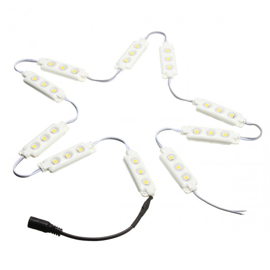 1.5M SMD5050 Waterproof Warm White LED Module Strip Light Kit Mirror Signage Lamp + Adapter DC12V 1.5M SMD5050 Waterproof Warm White LED Module Strip Light Kit Mirror Signage Lamp + Adapter DC12V