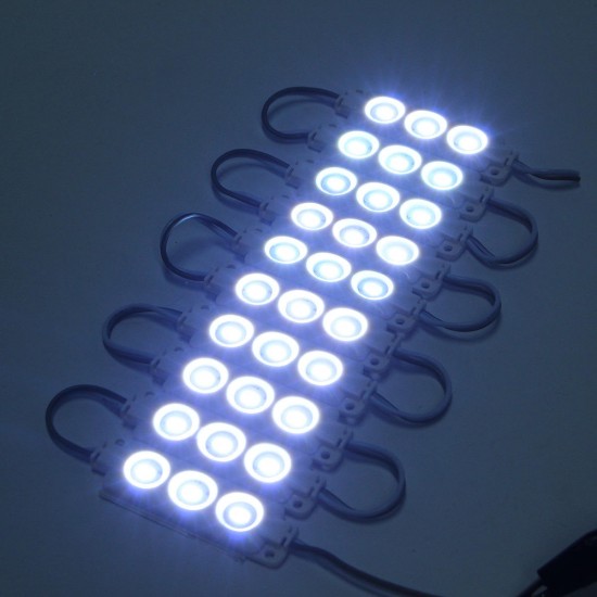 1.5M SMD5630 Waterproof White LED Module Strip Light Kit Mirror Signage Lamp + Adapter DC12V