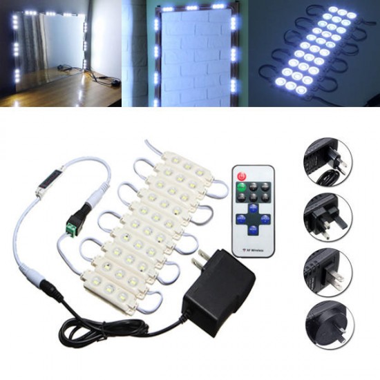 1.5M SMD5630 Waterproof White LED Module Strip Light Kit Mirror Signage Lamp + Adapter DC12V 1.5M SMD5630 Waterproof White LED Module Strip Light Kit Mirror Signage Lamp + Adapter DC12V