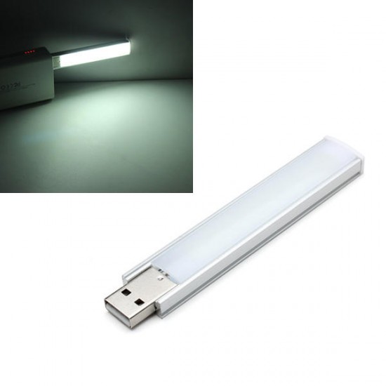 10CM 1.4W 8 SMD 5152 Aluminum Shell Strip Super Bright USB LED Lights