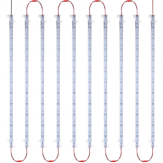 10PCS 50CM SMD5730 Red:Blue 3:1 LED Plant Grow Rigid Strip Hydroponic Light Kit DC12V