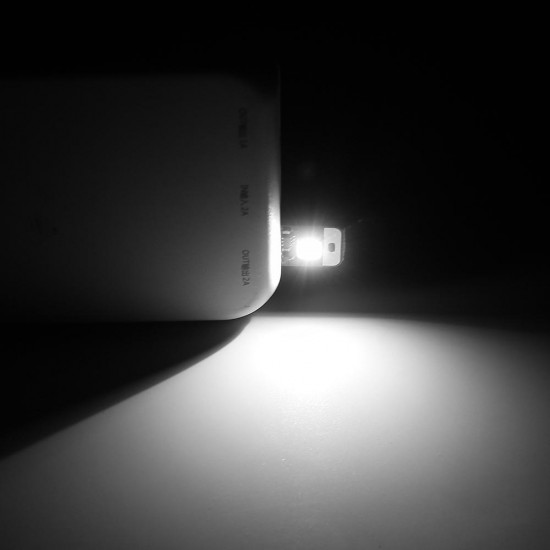 10PCS Mini USB 0.6W White  Touch Dimming LED Rigid Light Night Lamp for Camping DC5V