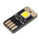 10PCS Mini USB 0.6W White  Touch Dimming LED Rigid Light Night Lamp for Camping DC5V