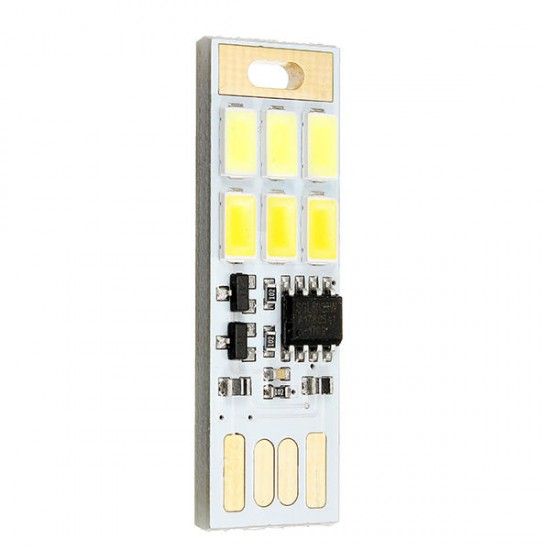 1.2W 5V 5730 SMD Mini USB Dimmable LED Touch Night Light for Laptop Computer