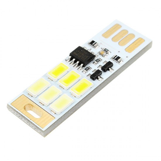 1.2W 5V 5730 SMD Mini USB Dimmable LED Touch Night Light for Laptop Computer