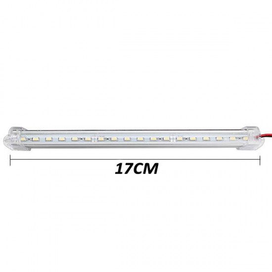 17cm 3W 600lm 12 SMD 5630 Waterproof IP44 LED Rigid Strip Cabinet Light 12V