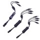 1 Female to 2/3/4 Male DC Connector Cable Splitter with Switch Button for LED Strip Light DC12V