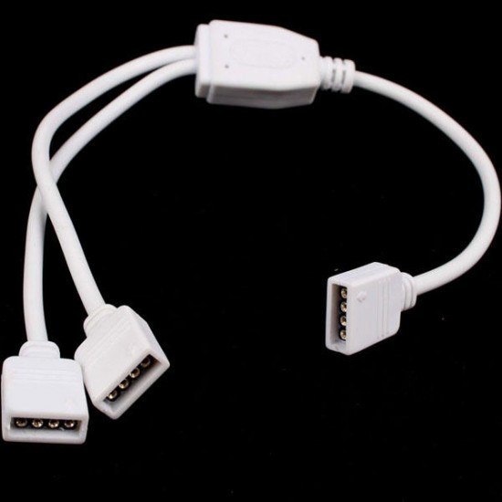 1 to 2 Ports Female Connection Cable Wire For LED RGB Strip Lights 1 to 2 Ports Female Connection Cable Wire For LED RGB Strip Lights