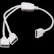 1 to 2 Ports Female Connection Cable Wire For LED RGB Strip Lights 1 to 2 Ports Female Connection Cable Wire For LED RGB Strip Lights
