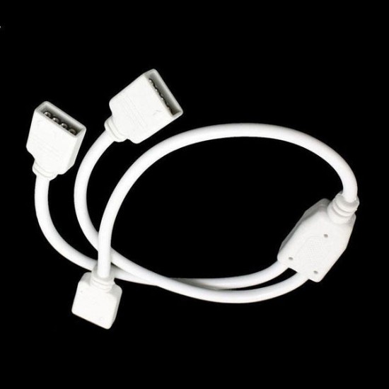 1 to 2 Ports Female Connection Cable Wire For LED RGB Strip Lights 1 to 2 Ports Female Connection Cable Wire For LED RGB Strip Lights