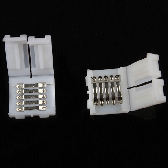 10mm 12mm Width 5 Pin Solderless Connector for RGBW LED Strip Clip