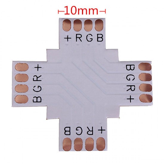5050 RGB 4-pin LED Strip Connector Corner 10mm DC 12/24V