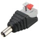 LUSTREON DC Power Male Female 5.5*2.1mm Connector Adapter Plug Cable Pressed for LED Strips 12V