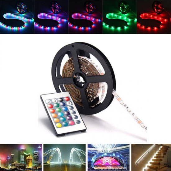 0.5/1/2/3/4M SMD3528 RGB LED Strip Light Non-Waterproof TV Backlilghting Lamp + USB Remote DC5V 0.5/1/2/3/4M SMD3528 RGB LED Strip Light Non-Waterproof TV Backlilghting Lamp + USB Remote DC5V